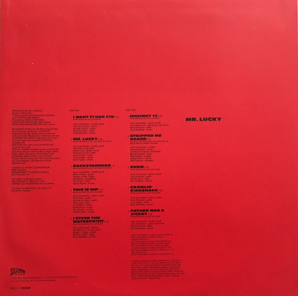 John Lee Hooker - Mr. Lucky (LP, Album)