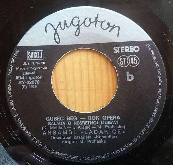 Krajač*, Metikoš*, Prohaska* - Ljubavna Pjesma / Balada O Nesretnoj Ljubavi (7