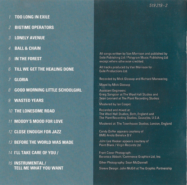 Van Morrison - Too Long In Exile (CD, Album)