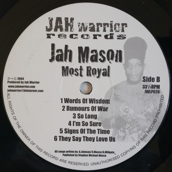 Jah Mason - Most Royal (LP, Album)