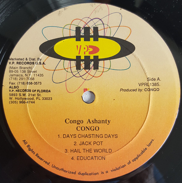 Congo* - Congo Ashanti (LP, Album, RE)