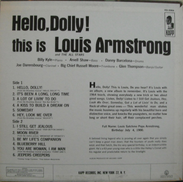 Louis Armstrong - Hello, Dolly! (LP, Album)