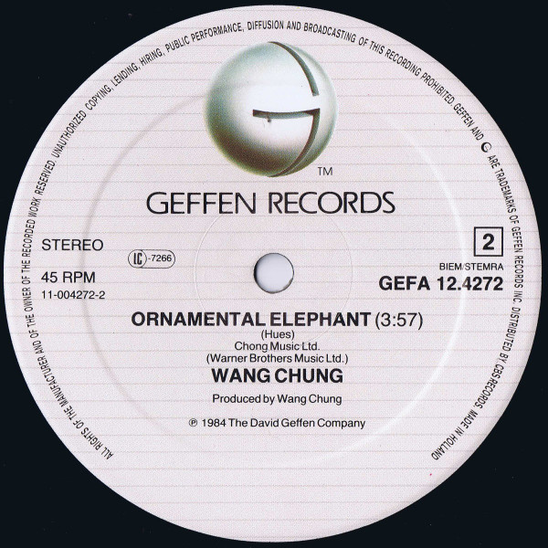 Wang Chung - Don't Let Go (Special Version) / Ornamental Elephant (12
