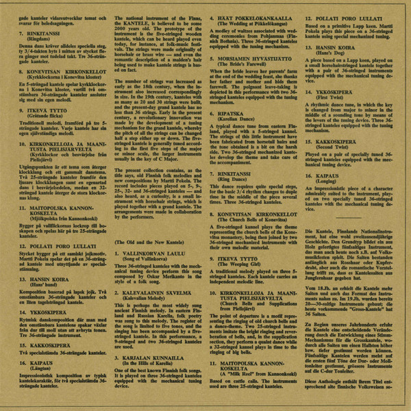 Martti Pokela, Eeva-Leena Pokela-Sariola, Matti Kontio - Vanha Ja Uusi Kantele (LP)
