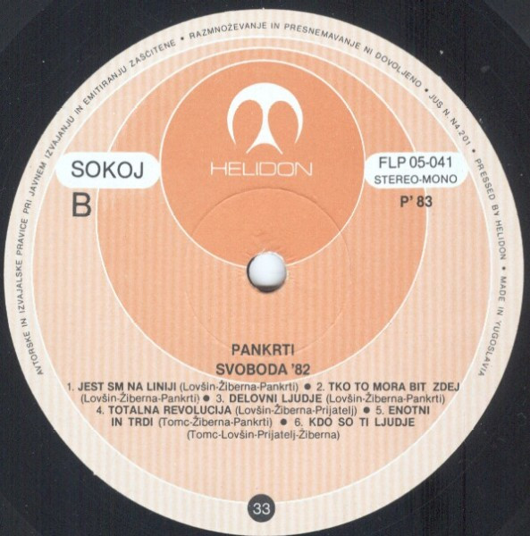 Pankrti - Svoboda '82 (LP, Album)