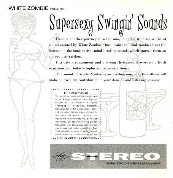 White Zombie - Supersexy Swingin' Sounds (CD, Album)