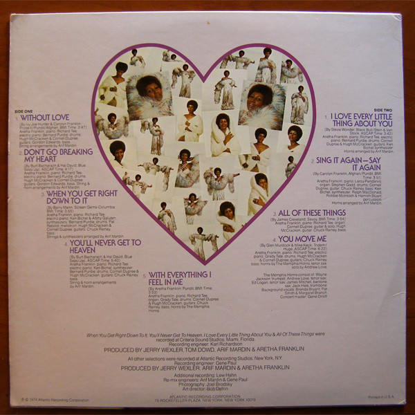 Aretha Franklin - With Everything I Feel In Me (LP, Album, RI )