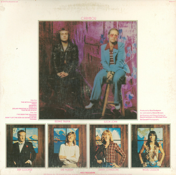 Elton John - Caribou (LP, Album, Pin)