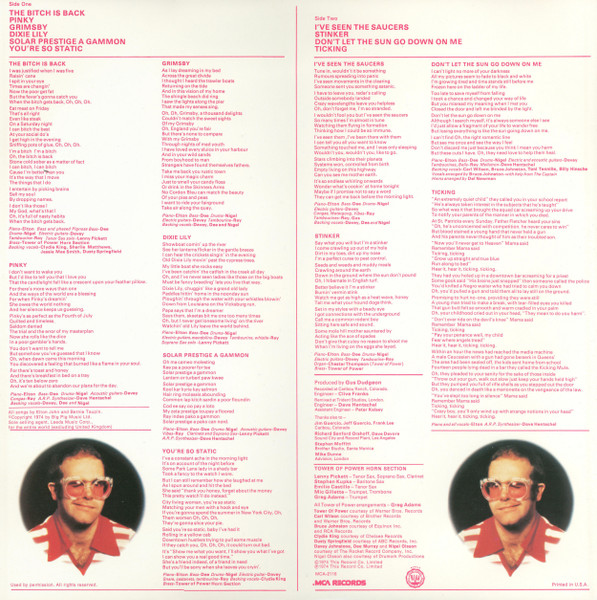Elton John - Caribou (LP, Album, Pin)