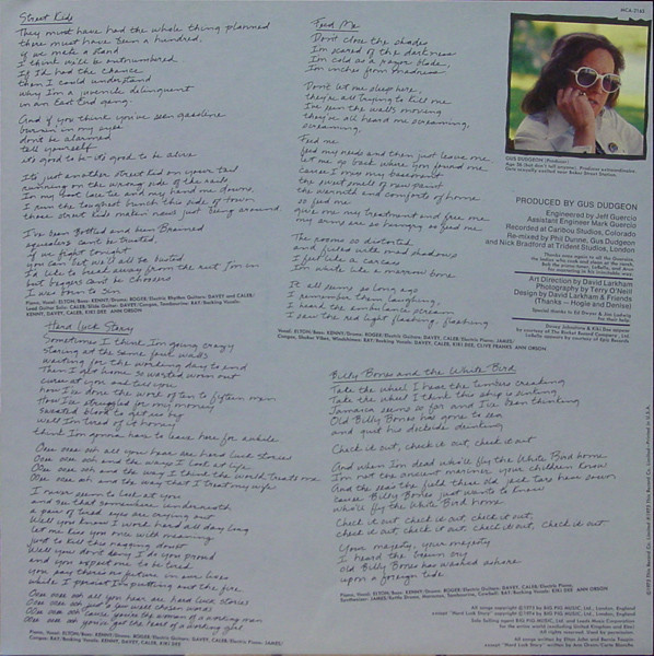 Elton John - Rock Of The Westies (LP, Album, Pin)