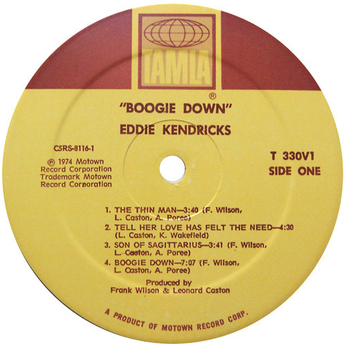 Eddie Kendricks - Boogie Down (LP, Album)
