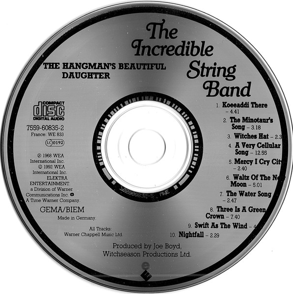 The Incredible String Band - The Hangman's Beautiful Daughter (CD, Album, RE)