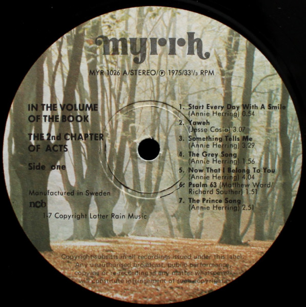 The 2nd Chapter Of Acts* - In The Volume Of The Book (LP, Album)