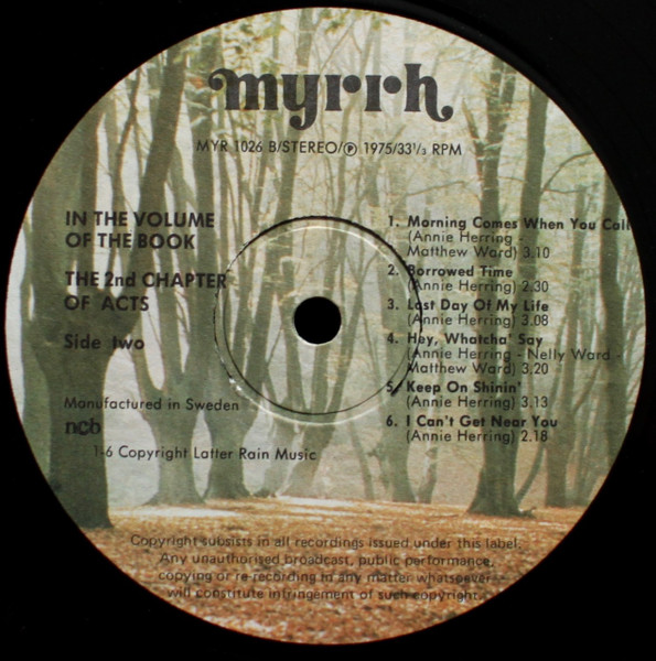 The 2nd Chapter Of Acts* - In The Volume Of The Book (LP, Album)