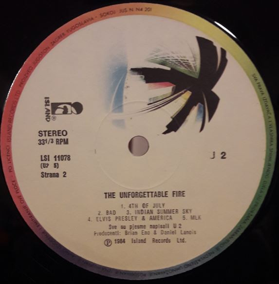 U2 - The Unforgettable Fire (LP, Album)