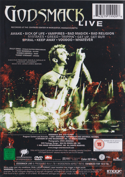 Godsmack - Live (DVD-V, Album, Multichannel, PAL, RC-)