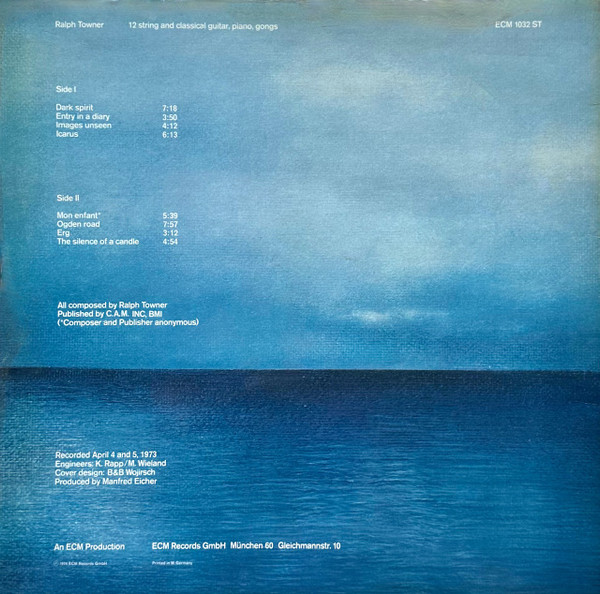 Ralph Towner - Diary (LP, Album)