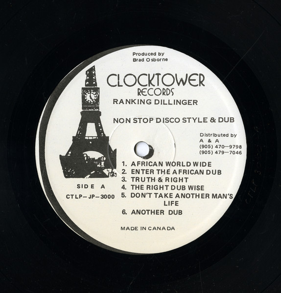 Ranking Dillinger* - None Stop Disco Style (LP, Album, RP)