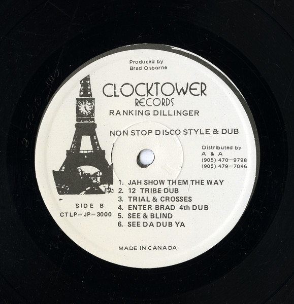 Ranking Dillinger* - None Stop Disco Style (LP, Album, RP)