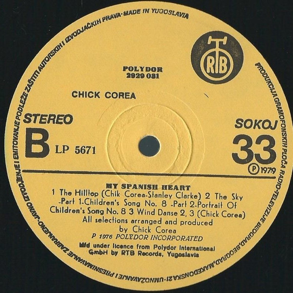 Chick Corea - My Spanish Heart (2xLP, Album, RE, RP)