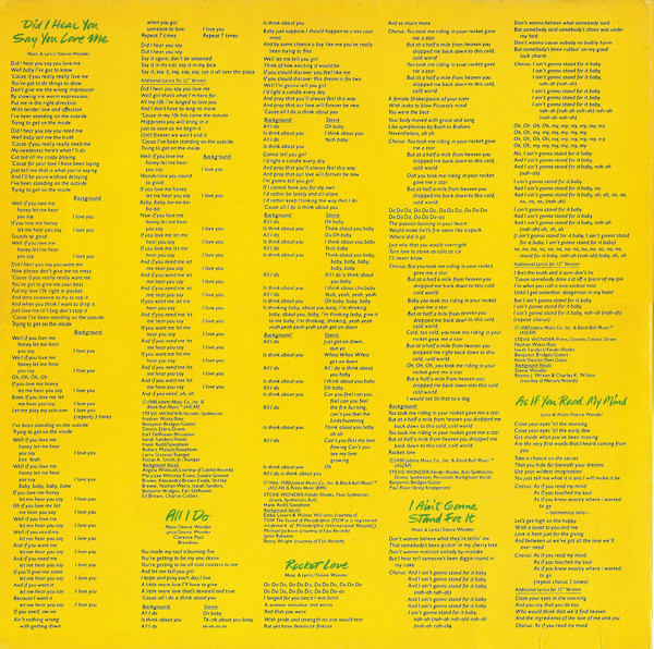 Stevie Wonder - Hotter Than July (LP, Album, Gat)