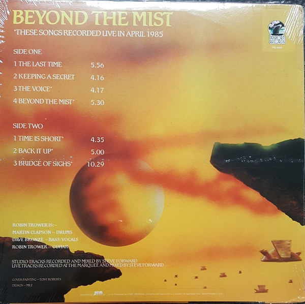 Robin Trower - Beyond The Mist (LP, Album, Hub)