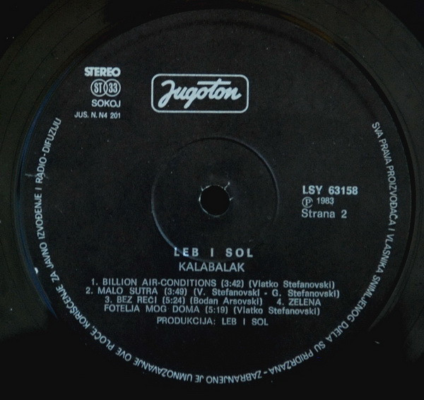 Leb I Sol - Kalabalak (LP, Album, Bla)