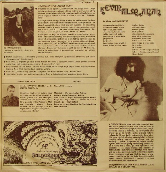 Buldožer - Pljuni Istini U Oči (LP, Album, RE)