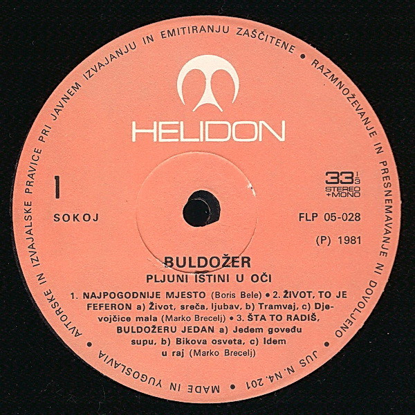 Buldožer - Pljuni Istini U Oči (LP, Album, RE)