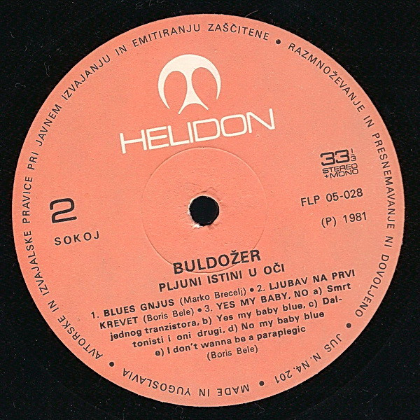 Buldožer - Pljuni Istini U Oči (LP, Album, RE)