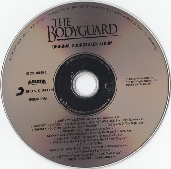 Various - The Bodyguard (Original Soundtrack Album) (CD, Album, RE)