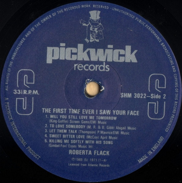 Roberta Flack - The First Time Ever I Saw Your Face (LP, Comp)