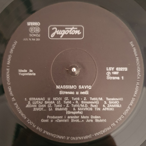 Massimo* - Stranac U Noći (LP, Album)