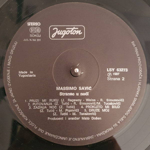 Massimo* - Stranac U Noći (LP, Album)