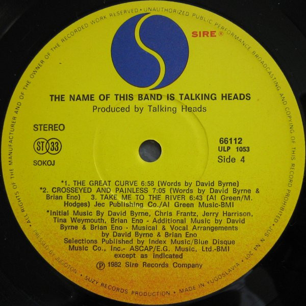 Talking Heads - The Name Of This Band Is Talking Heads (2xLP, Album)