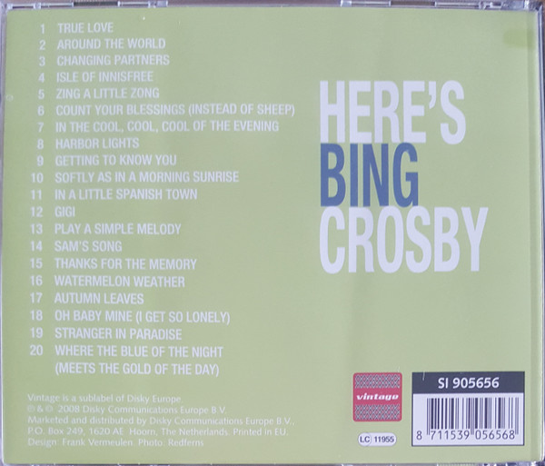 Bing Crosby - Here's Bing Crosby (CD, Comp)
