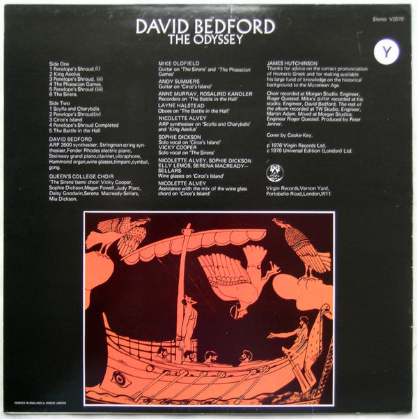 David Bedford - The Odyssey (LP, Album)