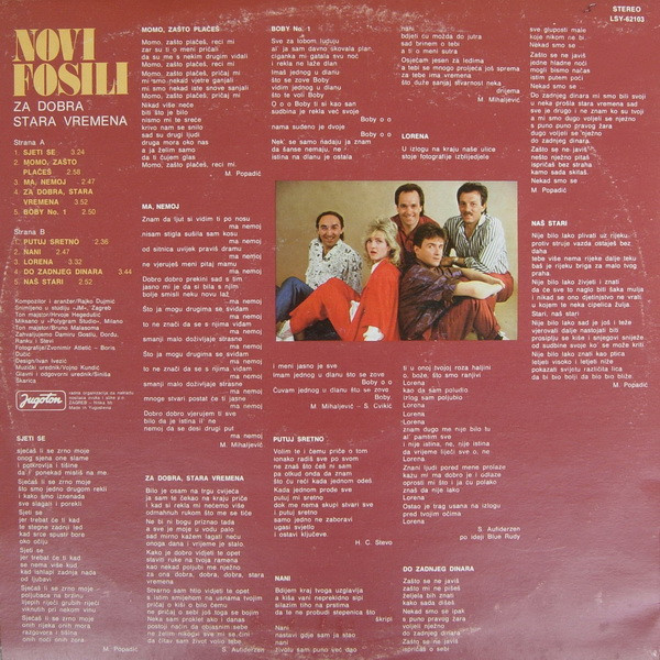 Novi Fosili - Za Dobra Stara Vremena (LP, Album)