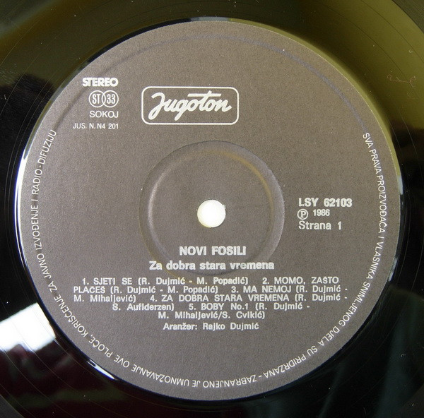 Novi Fosili - Za Dobra Stara Vremena (LP, Album)