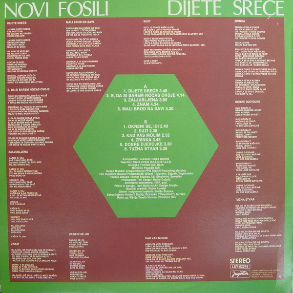 Novi Fosili - Dijete Sreće (LP, Album)