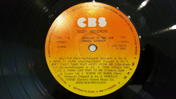 Erroll Garner - Concert By The Sea (LP, Album, Mono, RE)