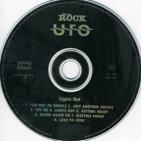 UFO (5) - Lights Out (CD, Album, RE, RM)