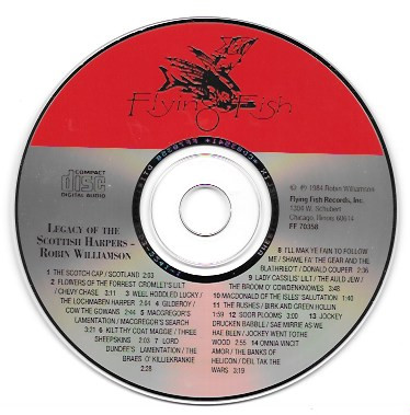 Robin Williamson - Legacy Of The Scottish Harpers (CD, Album, RE)