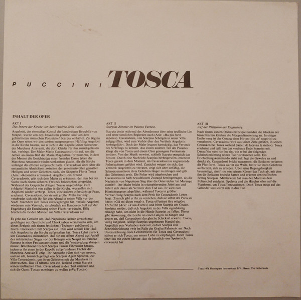 Puccini* ' Montserrat CaballÃ© ' JosÃ© Carreras ' Ingvar Wixell ' Sir Colin Davis - Tosca (2xLP, RE)