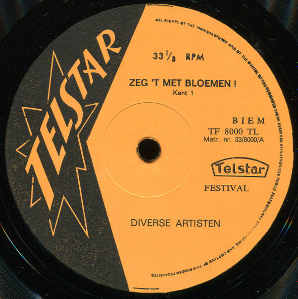 Various - Zeg 't Met Bloemen ! (LP, Comp)