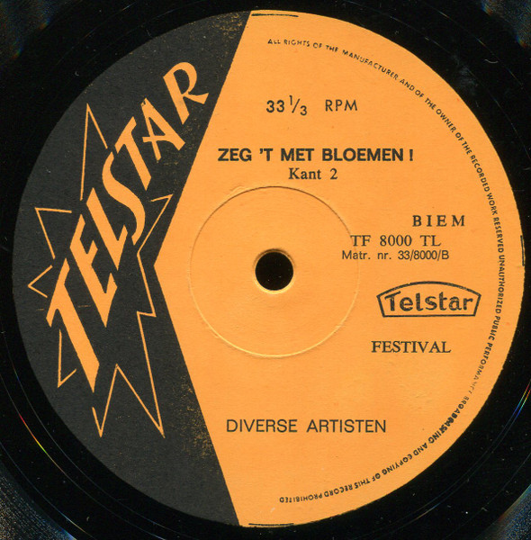 Various - Zeg 't Met Bloemen ! (LP, Comp)