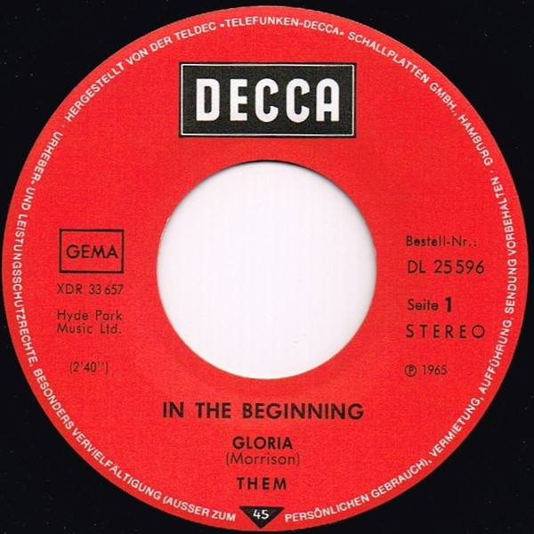 Them (3) - Gloria / Mystic Eyes (7