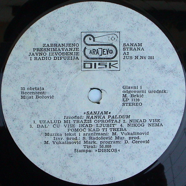 Hanka* - Sanjam (LP, Album)