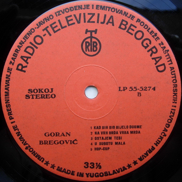 Goran Bregović - Goran Bregović (LP, Comp, Mono)