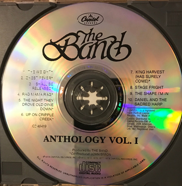 The Band - Anthology Volume I (CD, Comp, RE)